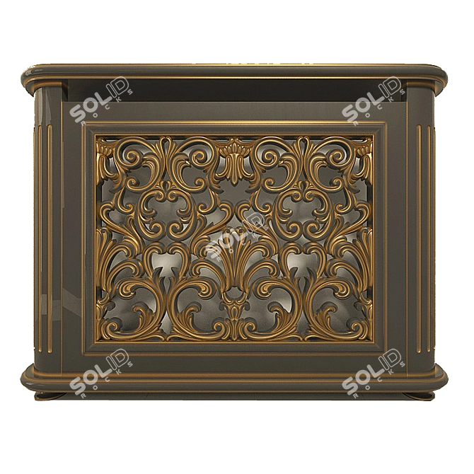 Artist-Designed Radiator Grille 3D model image 1