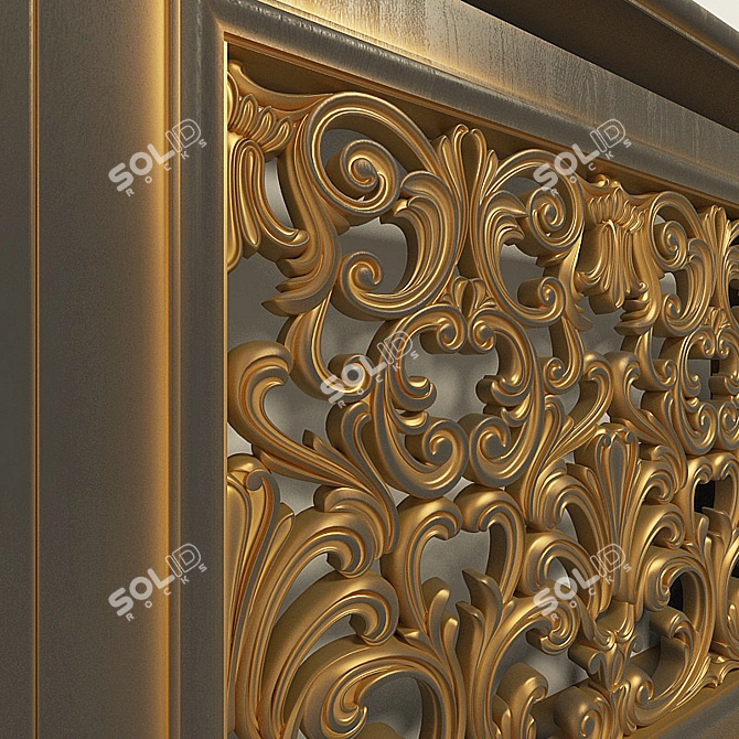 Artist-Designed Radiator Grille 3D model image 2