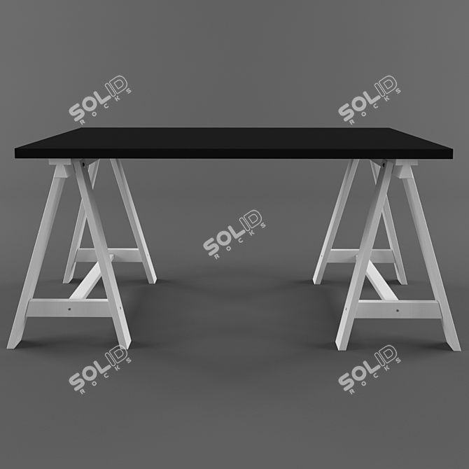 Ikea Oddvald: Stylish Computer Desk 3D model image 1