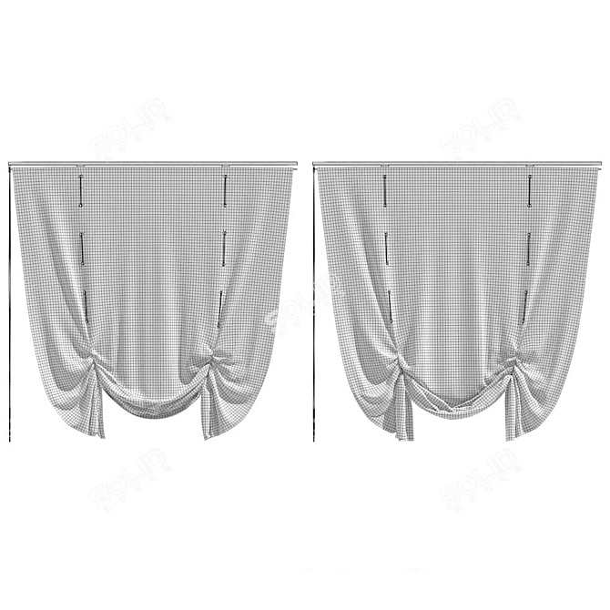 HQ Details Vol.6 Curtains: Elegant & Versatile Window Dressings 3D model image 3