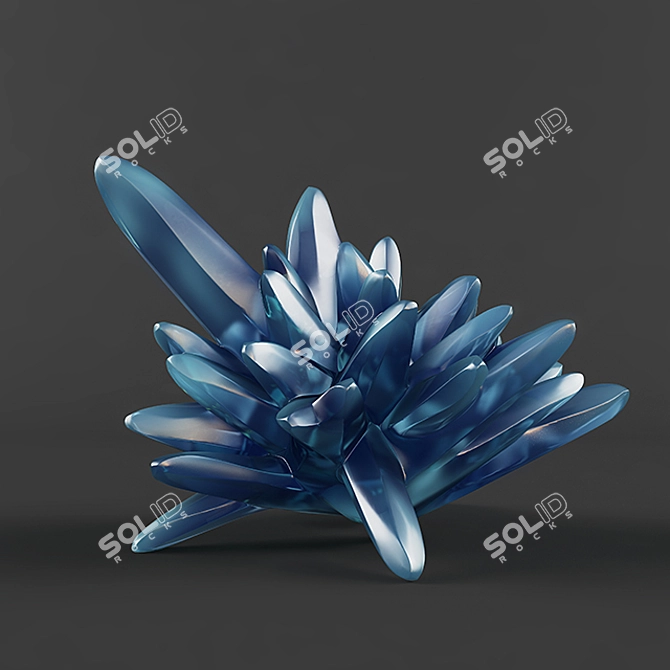 Title: Elegant Crystal Fills Interiors 3D model image 1