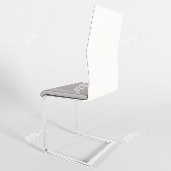 ErgoFlex Chair: 92cm H, 44cm W, 44cm D 3D model image 2