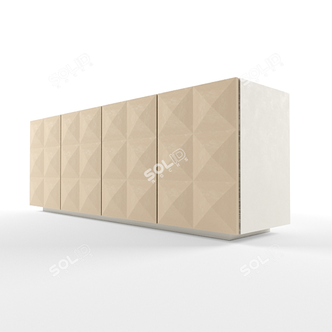 Sleek Modern Pyramid Console 3D model image 1