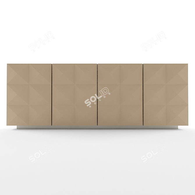 Sleek Modern Pyramid Console 3D model image 2