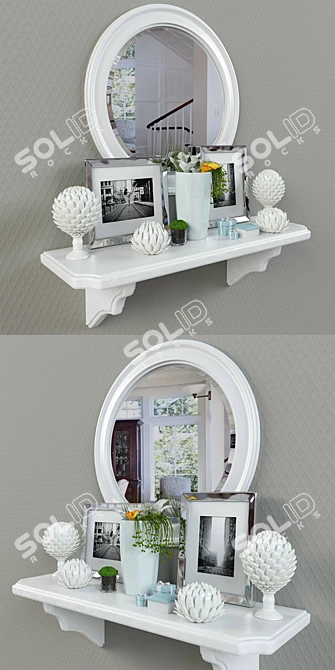 Console Decor Set: Elegant and Versatile 3D model image 2