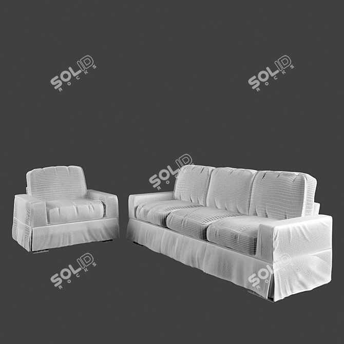 Luxury RoyBosh Decadanse Sofas 3D model image 2