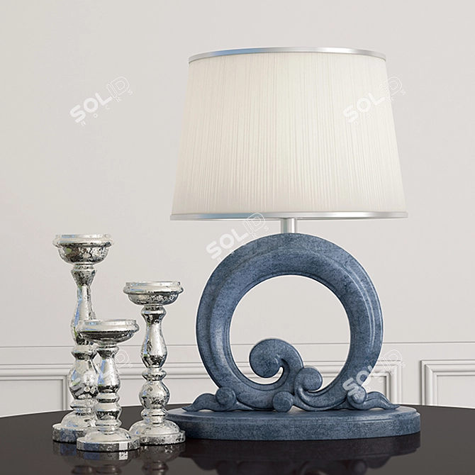 Elegant Classic Table Lamp 3D model image 1