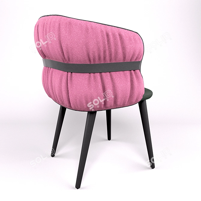 Potocco COULISSE Armchair: Sleek Design & Versatile Comfort 3D model image 3