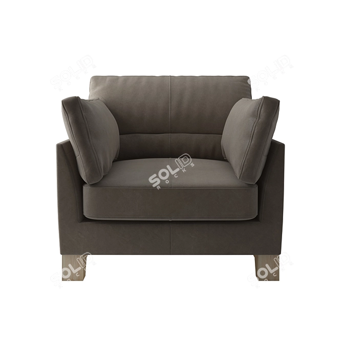 John Lewis Ikon High Back Armchair 3D model image 2