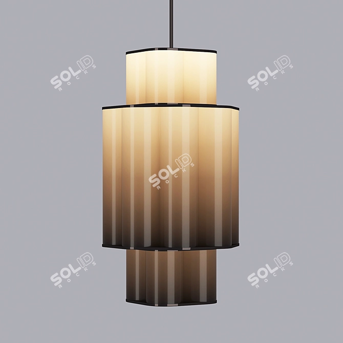 Modern Bauhaus Chandelier 3D model image 1