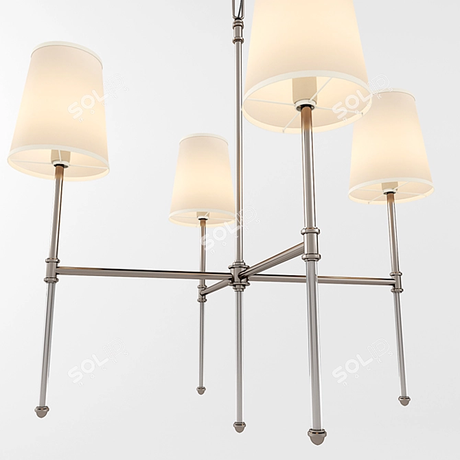 Glamourous Cascade Chandelier 3D model image 1