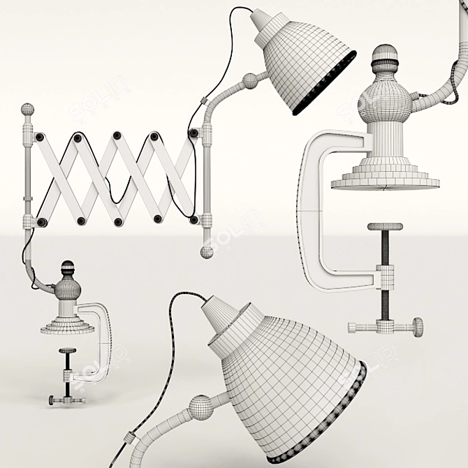 Extendable Architect Lamp | Maison du Monde 3D model image 2