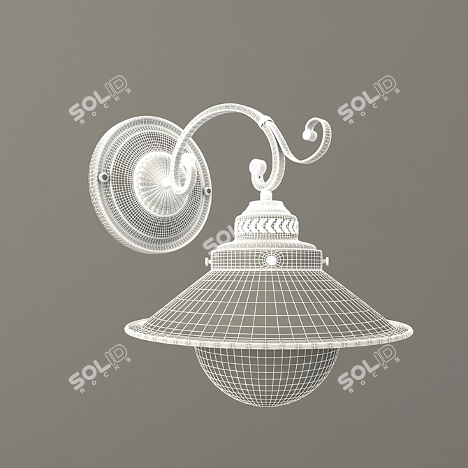 Modern Chrome Pendant Lamp - A4577AP 3D model image 2