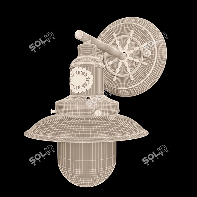 Nautical Sailor Art Lamp 3D model image 2
