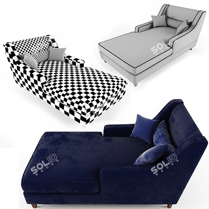 Veranda Isabella Couch: Philippe Collection 3D model image 3