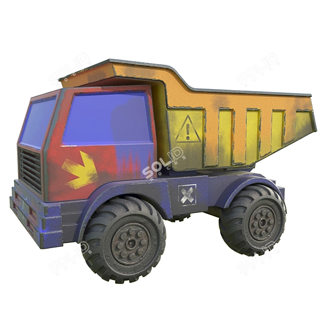 Mini Toy Truck | Fun and Playful 3D model image 1