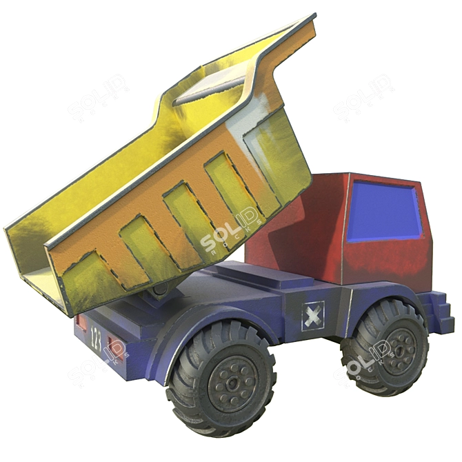 Mini Toy Truck | Fun and Playful 3D model image 2