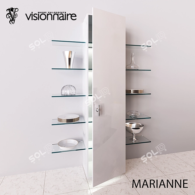 Marianne Visionnaire - Elegant MDF Unit 3D model image 1