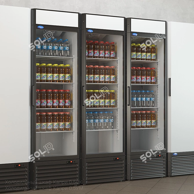 Compact Capri 0.5 Refrigerator - Chill Your Refreshments 3D model image 1