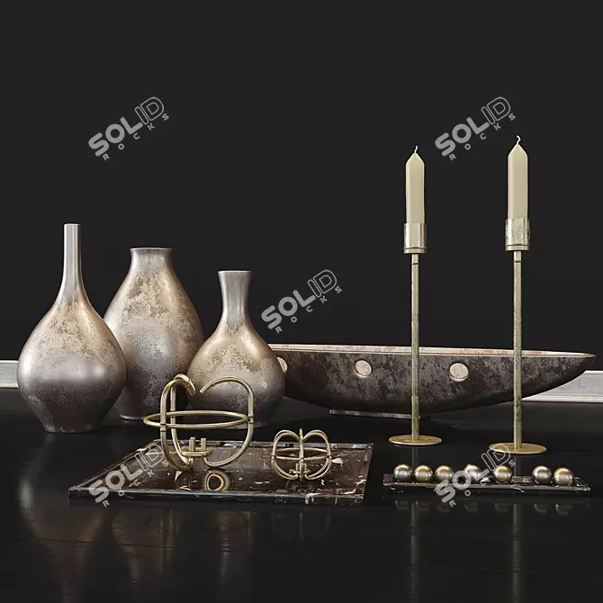 Ethnic-inspired Decor Set 3D model image 1