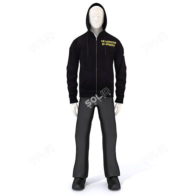 Casual Mannequin Sweatshirt 3D model image 2