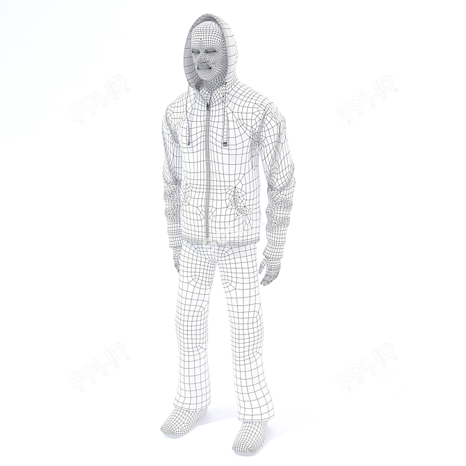 Casual Mannequin Sweatshirt 3D model image 3