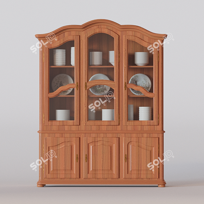 Classic Custom-Made Sideboard: 1850mm x 500mm x 2300mm 3D model image 1