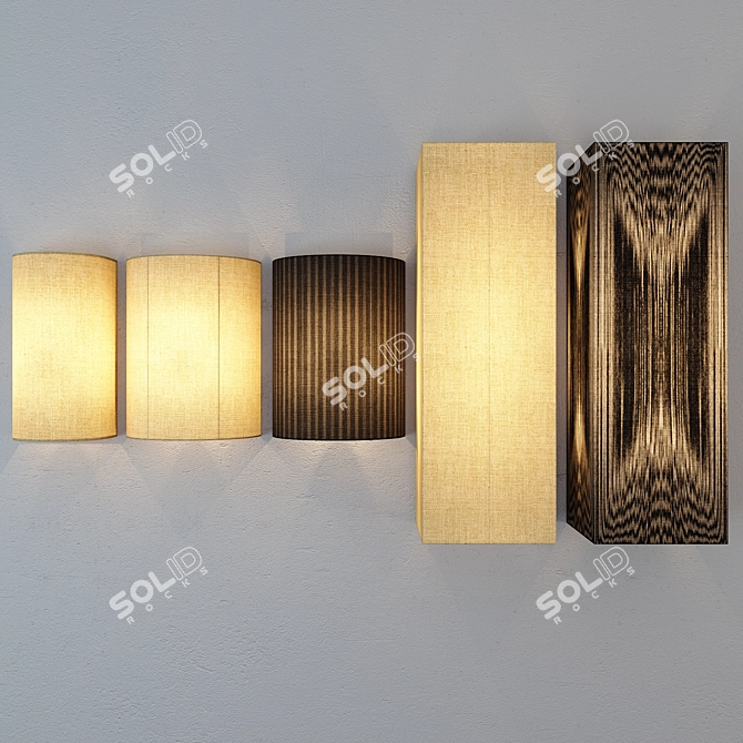 Modern Wall Lights Collection 3D model image 3