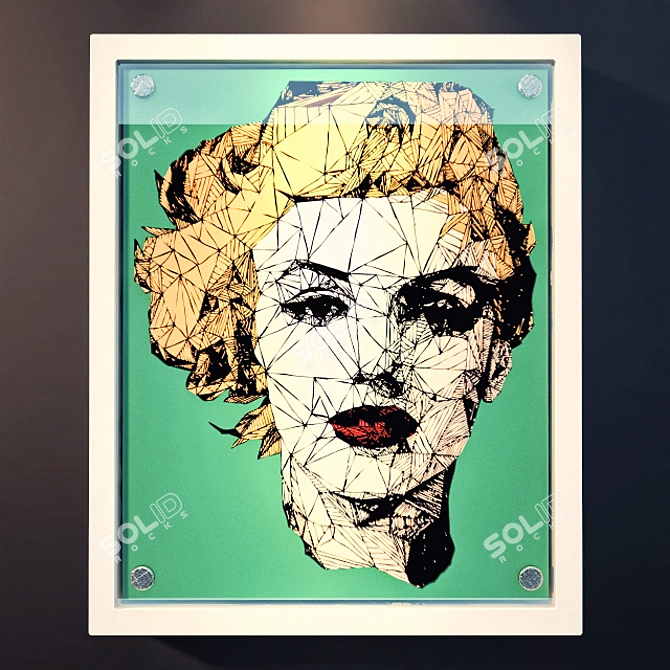 Marilyn Monroe Perf Portrait: 70X58 cm 3D model image 1