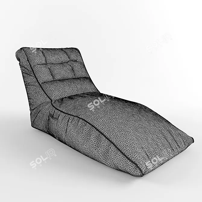  Relaxation Bliss: Soft Sunbed 3D model image 3