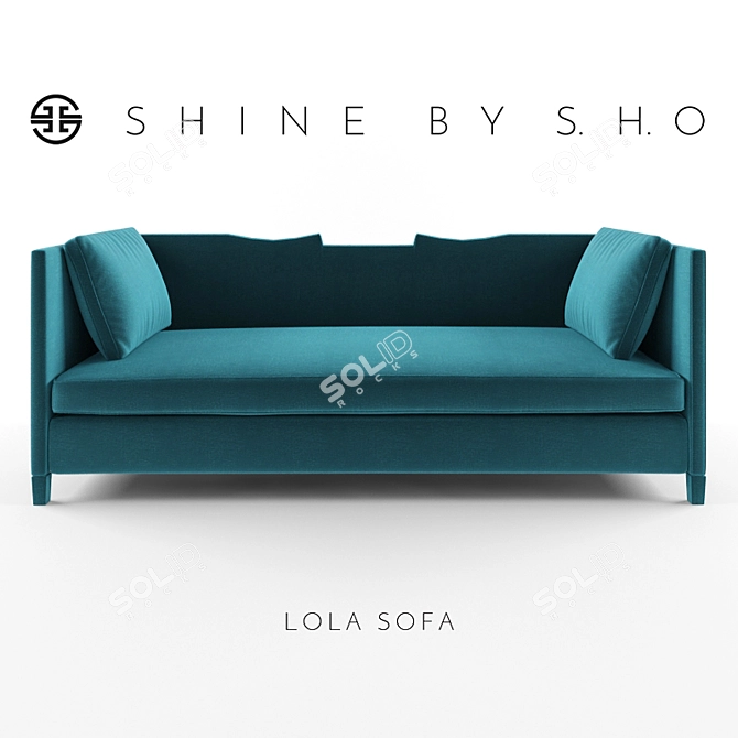 Luxe Comfort: SHO's Lola Sofa 3D model image 1