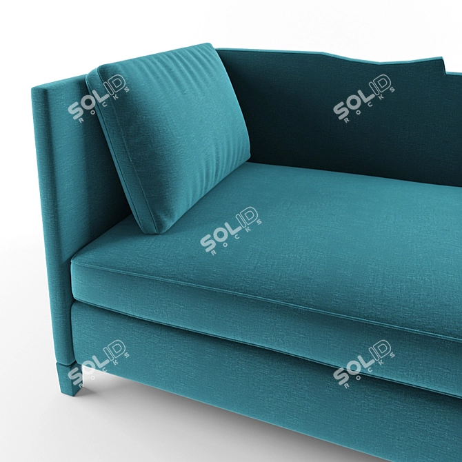 Luxe Comfort: SHO's Lola Sofa 3D model image 2