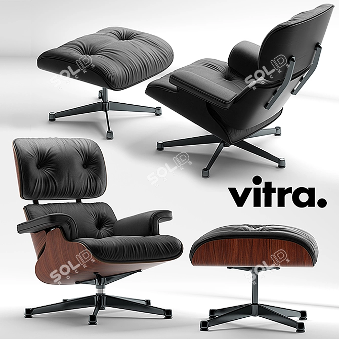 Elevate Your Space: Vitra Lounge Chair 3D model image 1