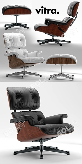 Elevate Your Space: Vitra Lounge Chair 3D model image 2