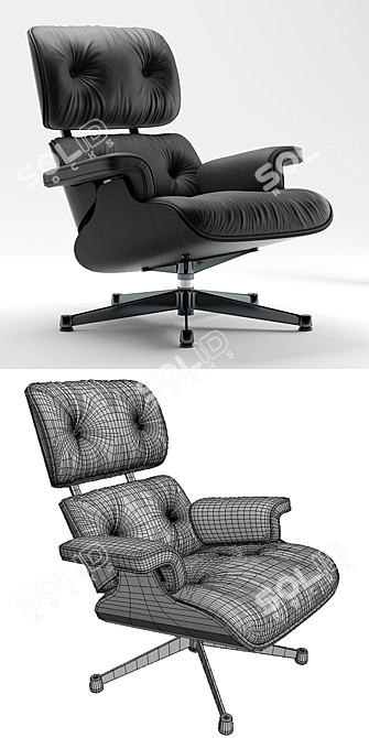 Elevate Your Space: Vitra Lounge Chair 3D model image 3