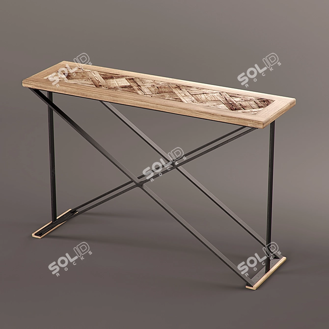 Loft Design Console: Sleek and Functional 3D model image 1