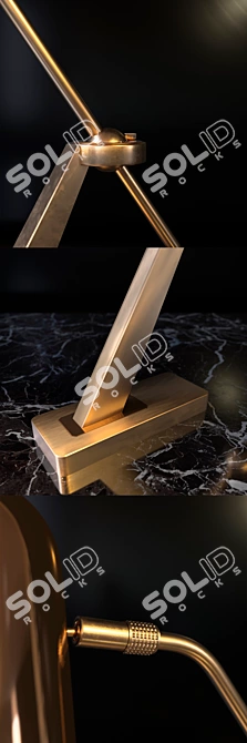 Copper Twist Stasis Table Lamp 3D model image 3