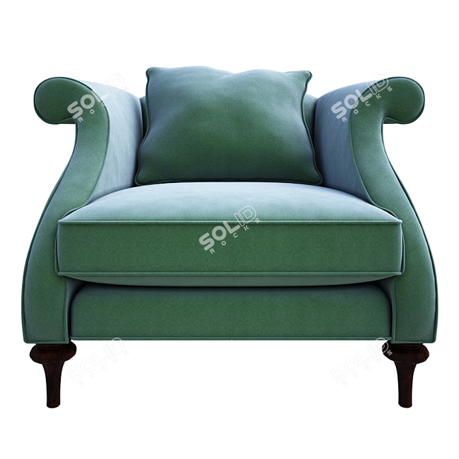 Elegant Christopher Guy Armchair 3D model image 2