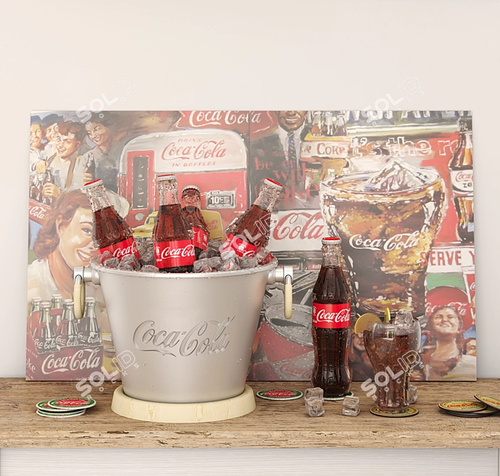 Classic Coca-Cola Set 3D model image 1