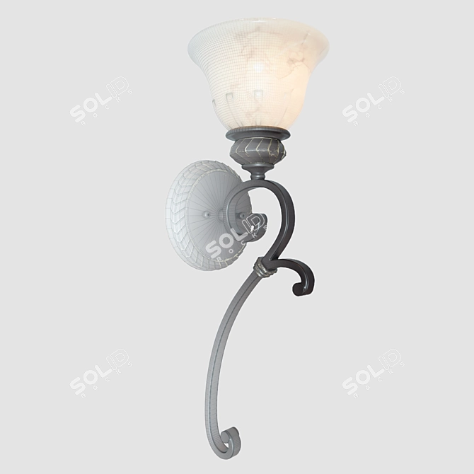 Golden Lighting Jefferson Wall Sconce 3D model image 2