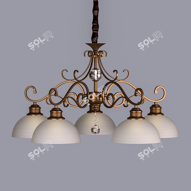 Omnilux OML-73703-05 Pendant Chandelier 3D model image 1