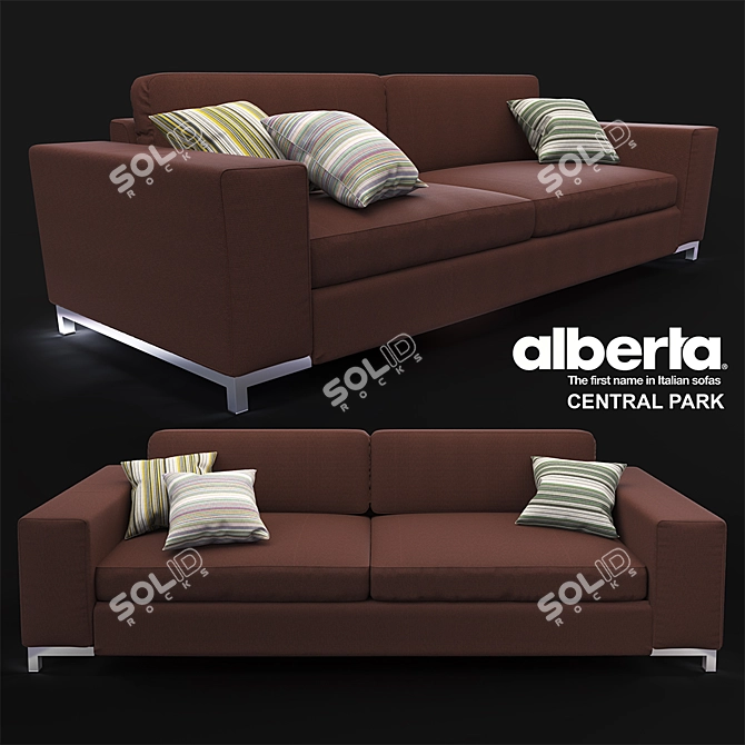 Modern Italian Sofa: Alberta Central Park 3D model image 1