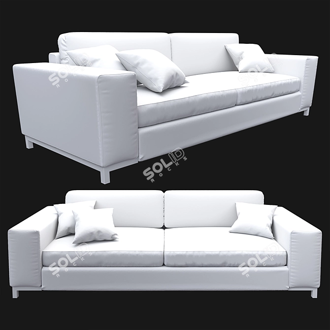 Modern Italian Sofa: Alberta Central Park 3D model image 2