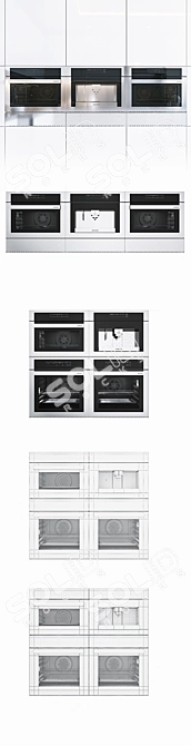 Barazza Set - Kitchen Appliances 3D model image 3