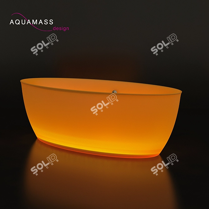 Dip-D Lighting Freestanding Bath 3D model image 1