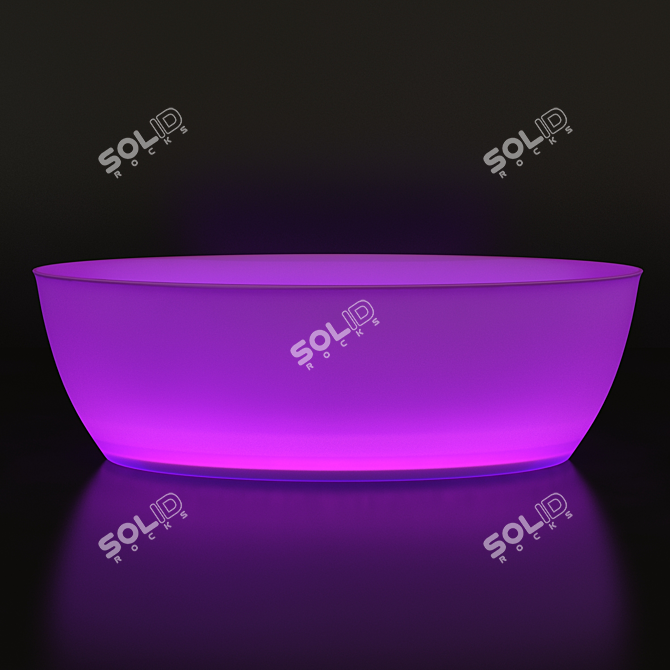 Dip-D Lighting Freestanding Bath 3D model image 2
