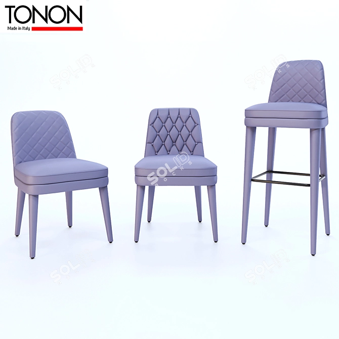 Elegant Seating Collection by Tonon 3D model image 1