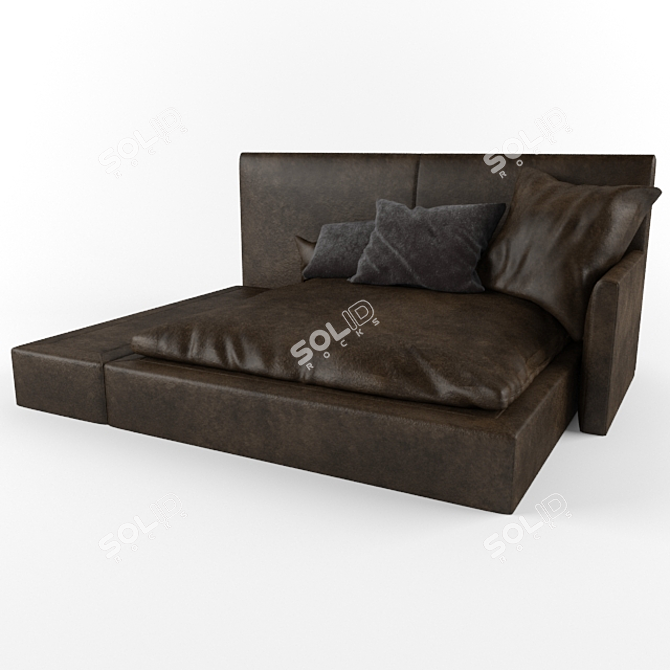 Frigerio Leather Sofa 3D model image 2