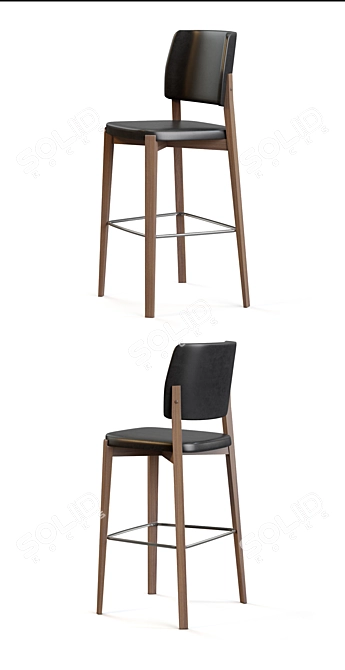 Elegant Dixie Chair Collection 3D model image 2