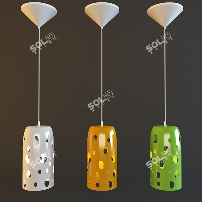 Elegant Eglo Manzana Pendant Light 3D model image 1